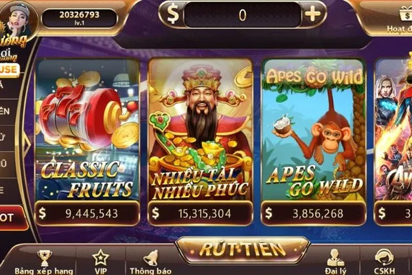 Các game Slot tại 78win okvip