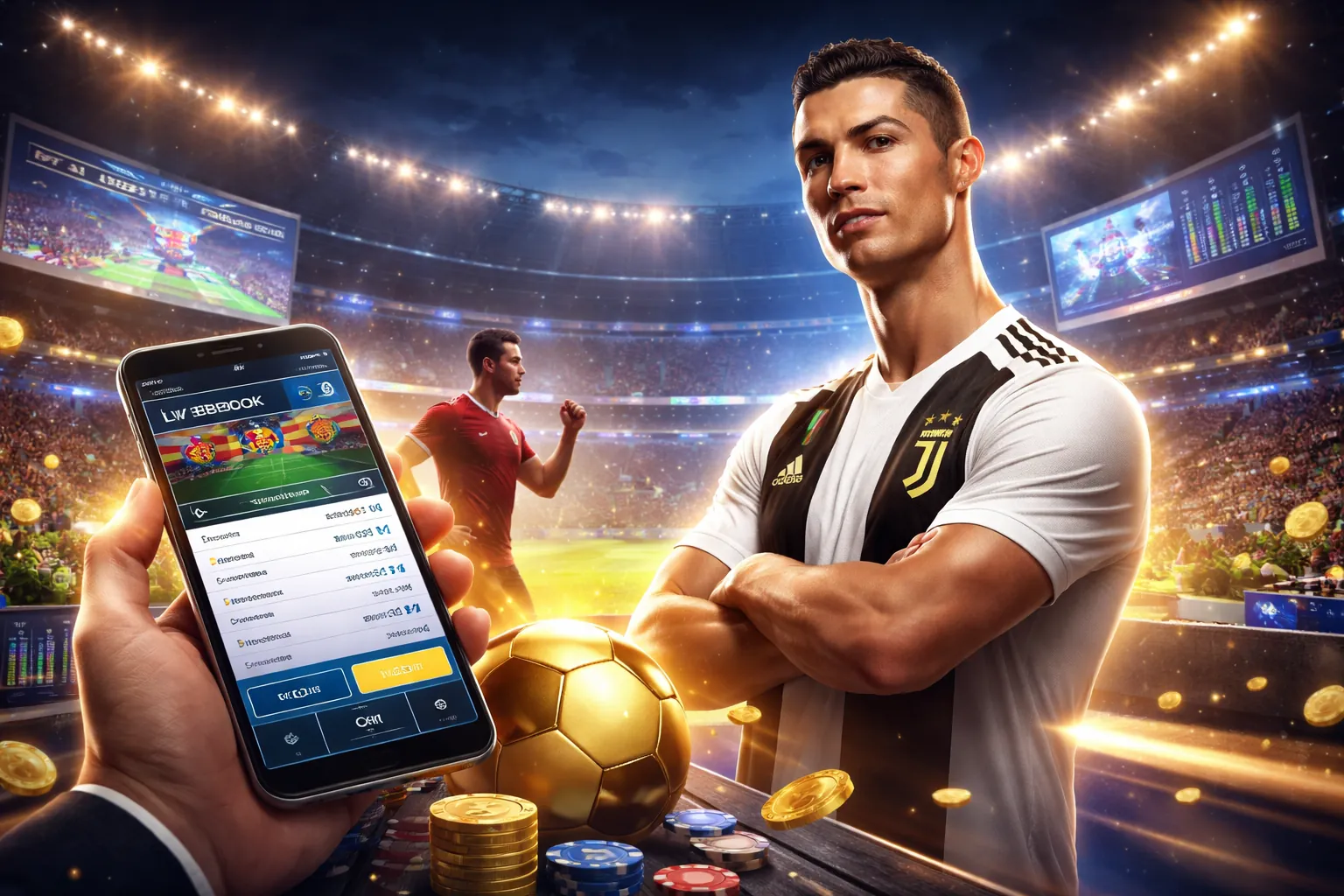 Sân vận động với trận đấu thể thao sôi động tại 78win okvip